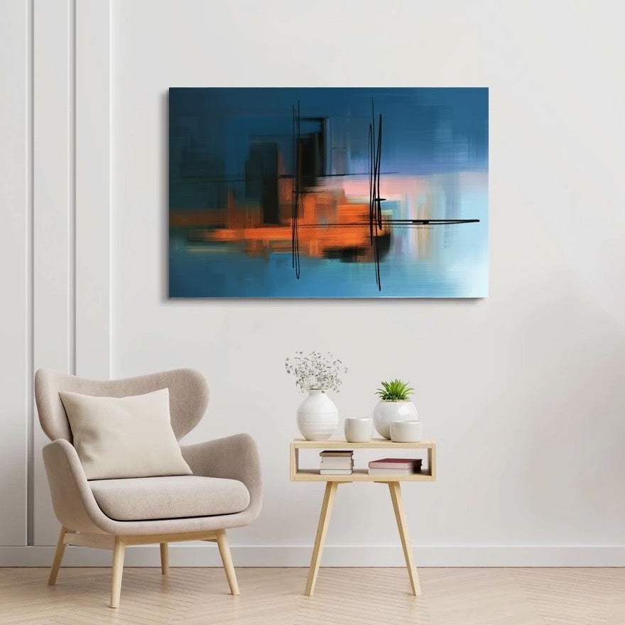 Schilderij Abstract Horizon (Canvas)